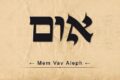 Aleph Vav Mem leads us to contemplate God's patience